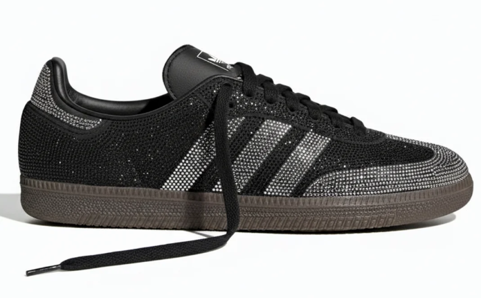 adidas Samba OG Rhinestone 'Black Silver' Women's | The Silver Note