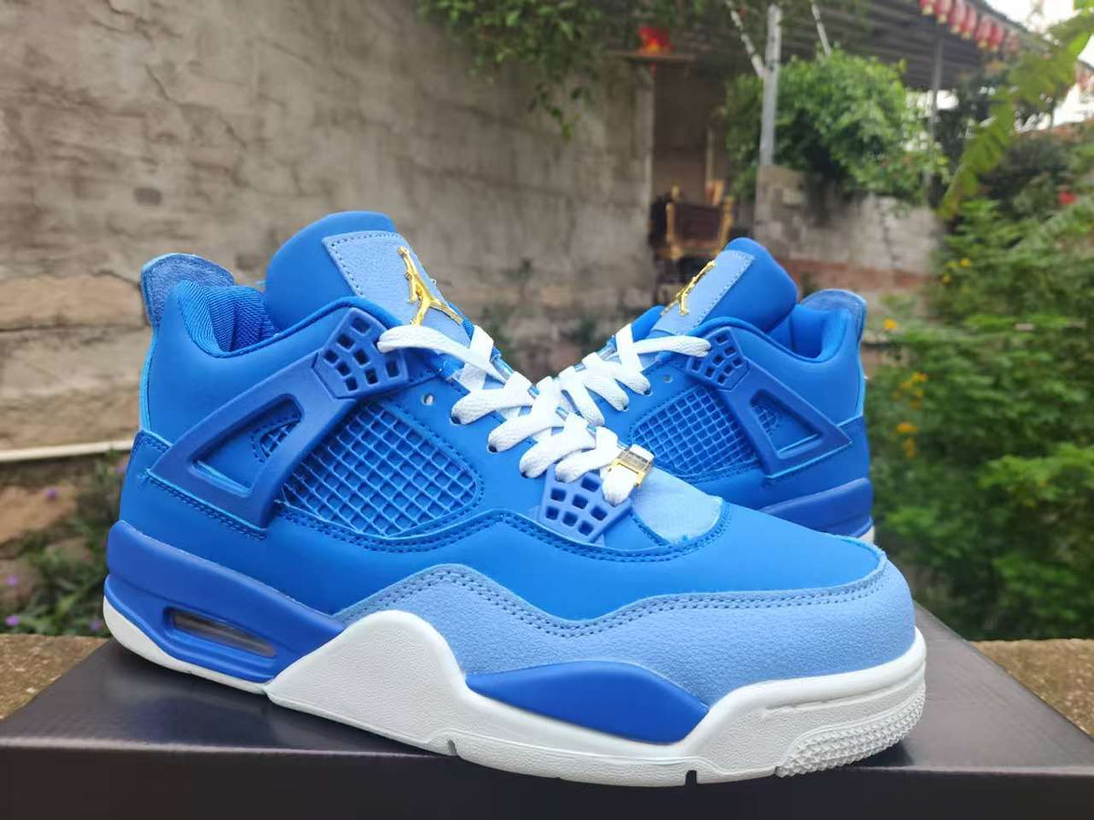Air Jordan 4 Retro Royal-Blue-Gold | Azure Overture