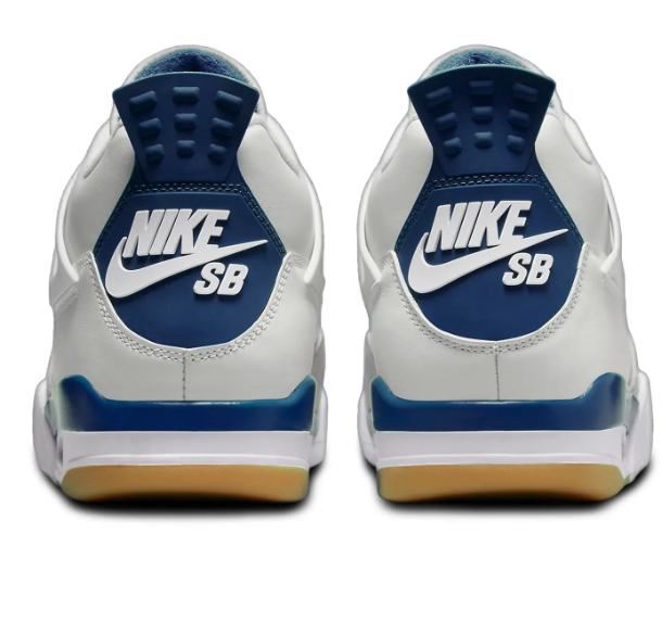 Nike SB x Air Jordan 4 'White Navy' | Navy Bearings