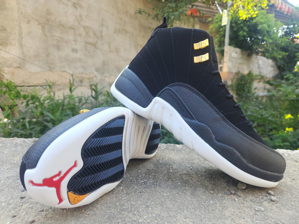 Air Jordan 12 Retro Men's Black/White/Gold | Gilded Contrast