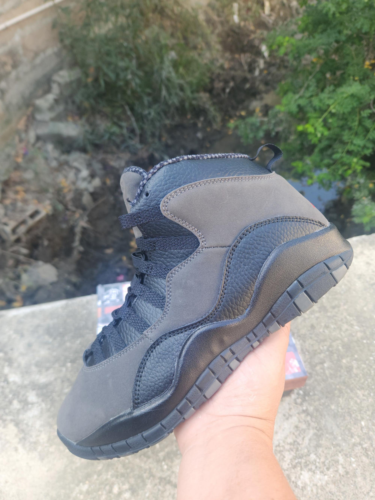 Air Jordan 10 Retro Shadow Grey/Black | Graphite Passage