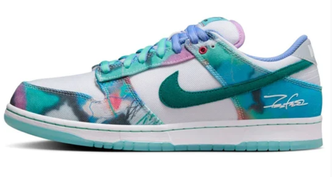 Nike SB Dunk Low Futura Laboratories 'Bleached Aqua' | Aqua Sketchbook | HF6061-400