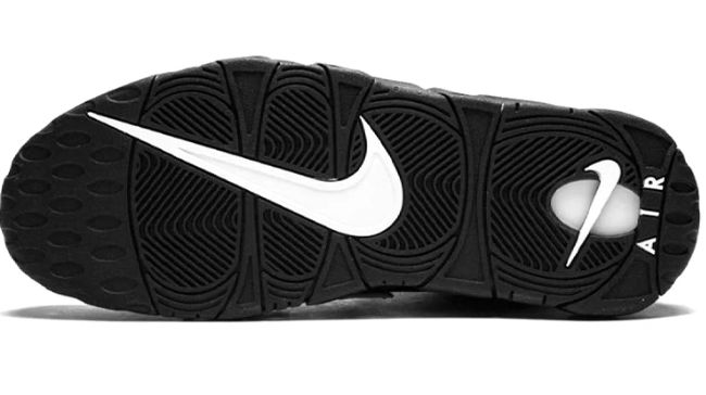 Nike Air More Uptempo 'Black White' | Contrast at Full Volume