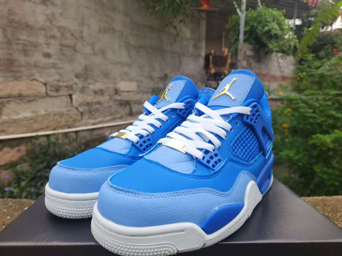 Air Jordan 4 Retro Royal-Blue-Gold | Azure Overture