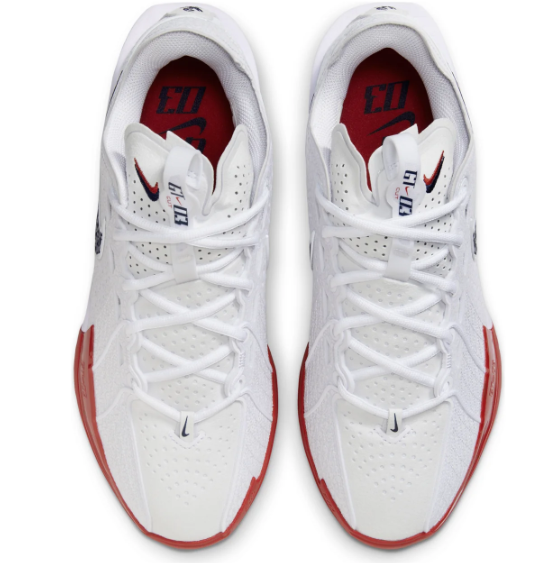 Nike Air Zoom GT Cut 3 EP 'White Black Red' | Redline Contrast