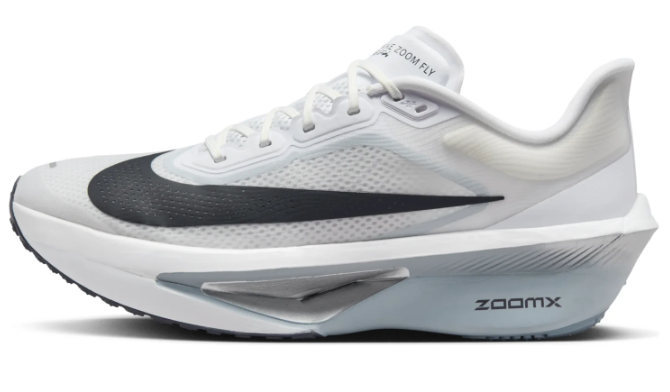 Nike Zoom Fly 6 'White Pure Platinum Obsidian Mist Gridiron' | Platinum Passage