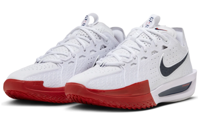Nike Air Zoom GT Cut 3 EP 'White Black Red' | Redline Contrast
