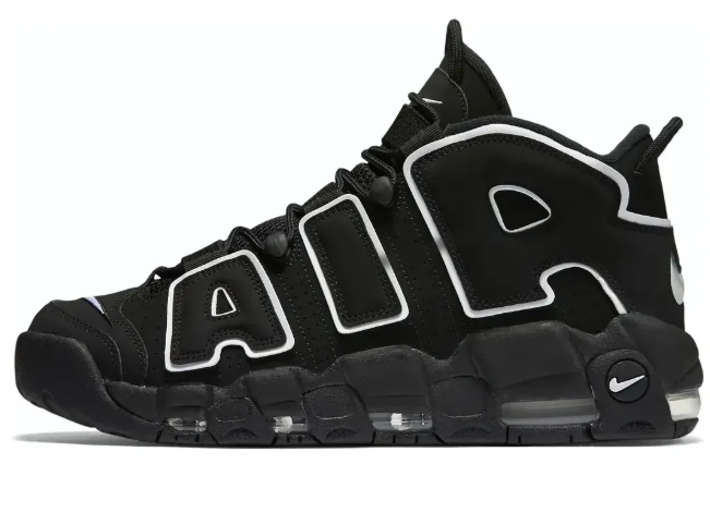 Nike Air More Uptempo 'Black White' | Contrast at Full Volume