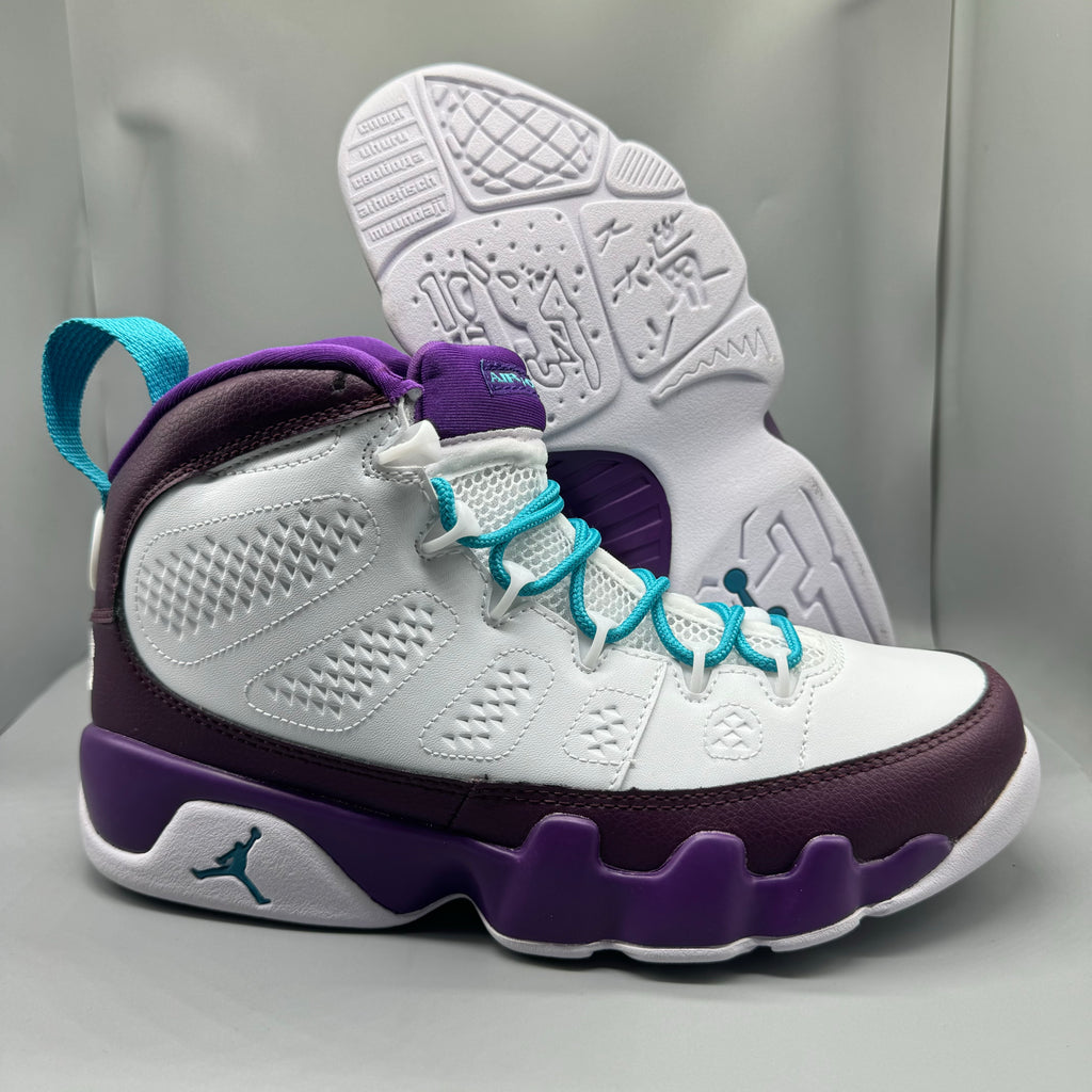 Air Jordan 9 White & Purple | Lilac Interlude Sneakers