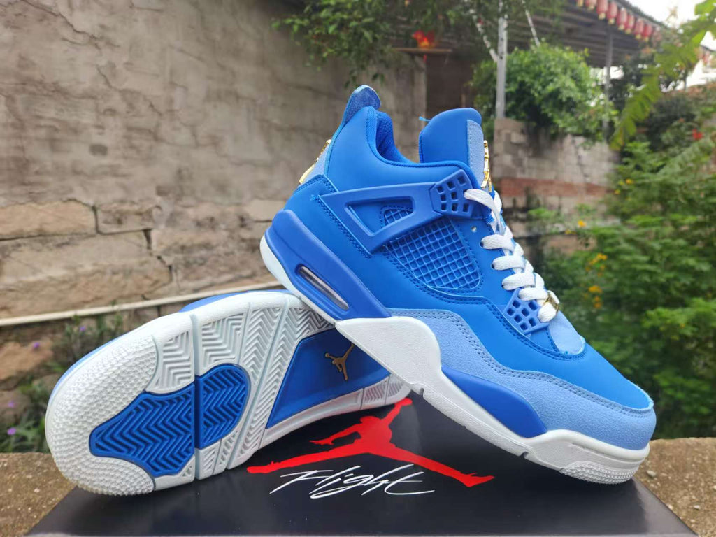 Air Jordan 4 Retro Royal-Blue-Gold | Azure Overture