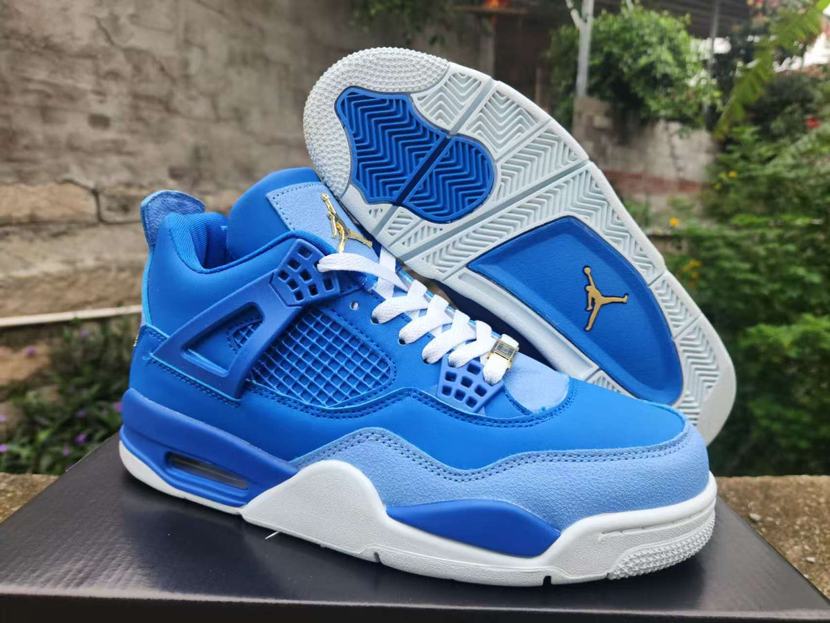 Air Jordan 4 Retro Royal-Blue-Gold | Azure Overture