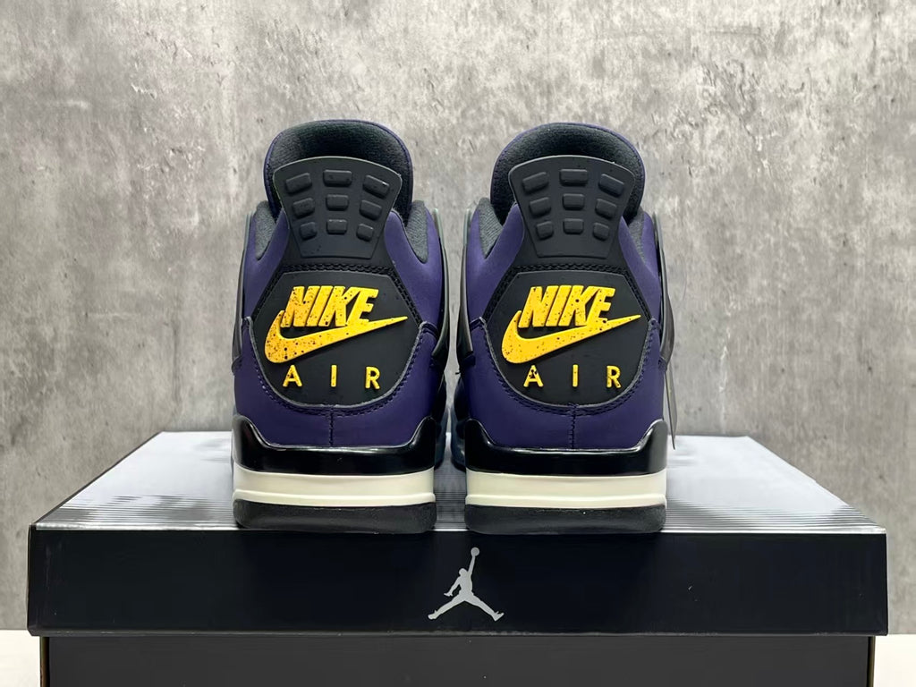 Air Jordan 4 Purple & Gold | Courtside Encore Sneakers