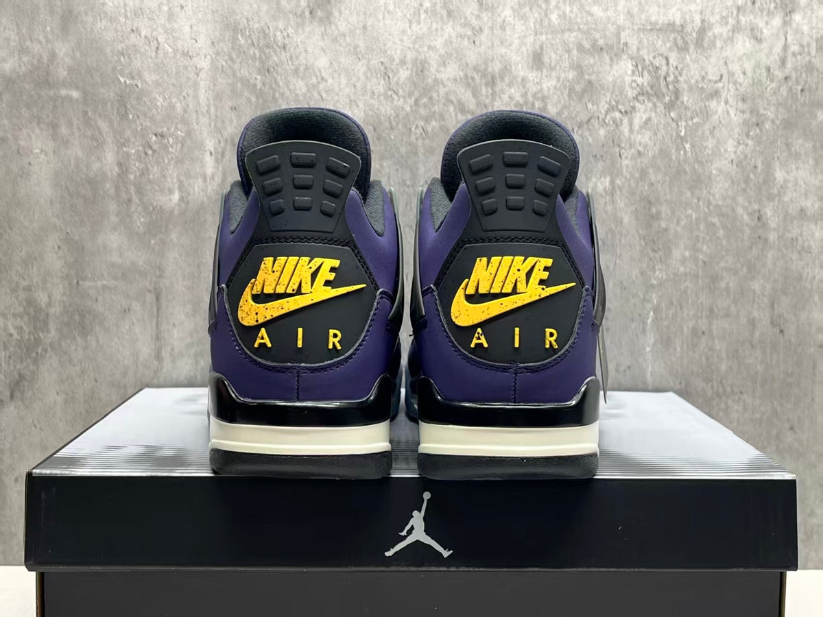 Air Jordan 4 Purple & Gold | Courtside Encore Sneakers