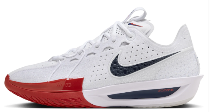 Nike Air Zoom GT Cut 3 EP 'White Black Red' | Redline Contrast