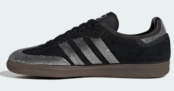 adidas Samba OG Rhinestone 'Black Silver' Women's | The Silver Note